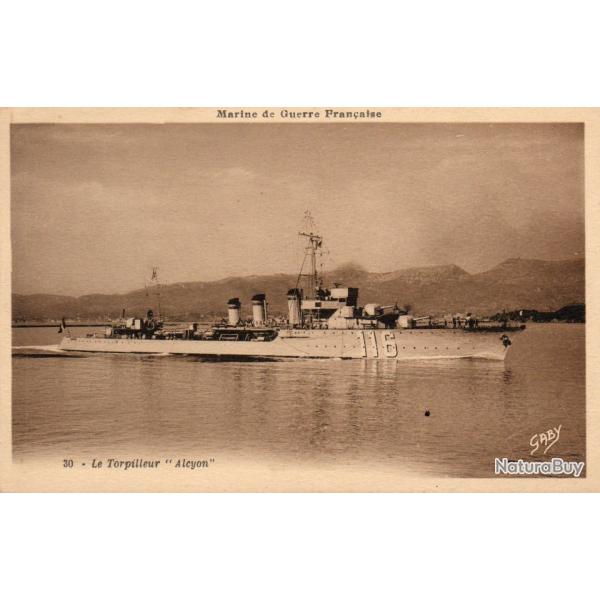 CPA - Marine de Guerre  -Le Torpilleurs "Alcyon" N�7029