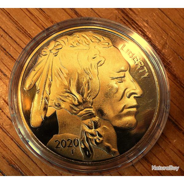 MAGNIFIQUE ET SUPERBE MONNAIE REPRO ( DE LA LIBERTY USA DE 2020  - T�TE D'INDIEN SIOUX AU TOP++++