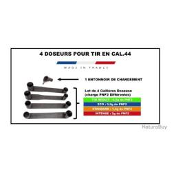 1 x 4 Cuilli&egrave;re doseuse DOUBLE DOSETTE Poudre noire/semoule calibre 44 et 1 entonnoir offert
