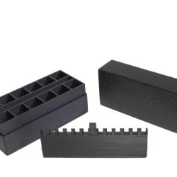 1 Lot de 2 boites de rangement calibre 44 et 36 pour 12 cartouches papiers et amorces de poudre noir