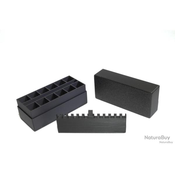1 Lot de 2 boites de rangement calibre 44 et 36 pour 12 cartouches papiers et amorces de poudre noir