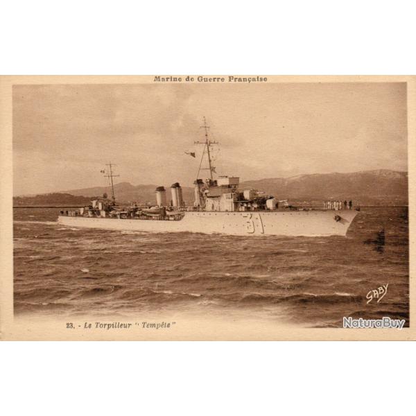 CPA - Marine de Guerre  - Le Torpilleurs " Temp�te" N�7033