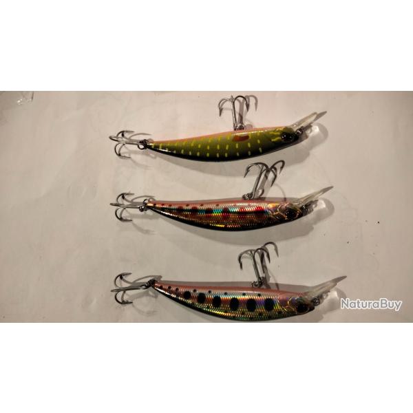 Lot de 3 leurres volkien durs