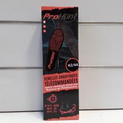 SEMELLES CHAUFFANTES  TELECOMMANDEES PROHUNT  T39/41 . T42/44  .  T45/46 .