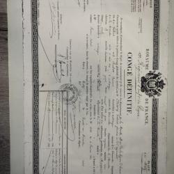 document administratif ancien authentique