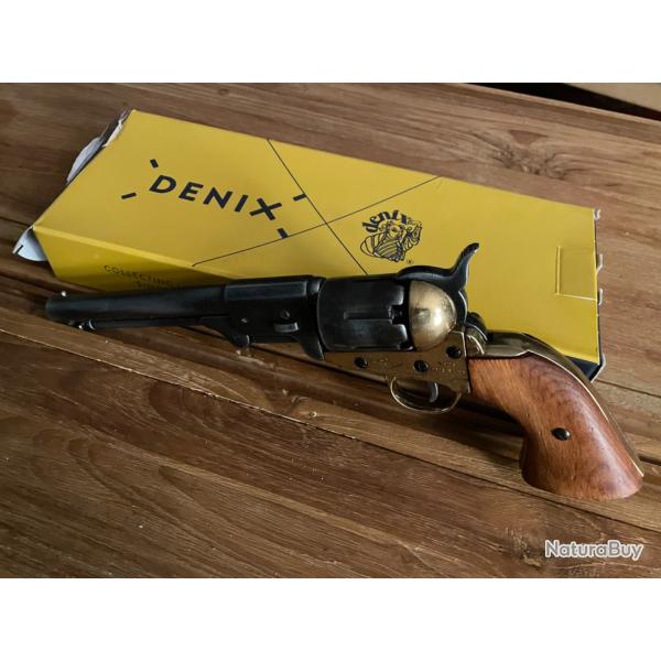 Deco - R�plique DENIX Revolver Colt Navy 1851 Aspect Vieilli
