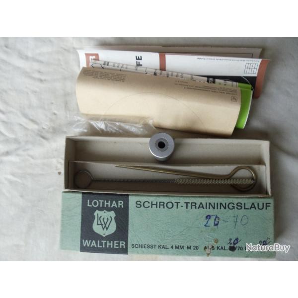 1 Bo�te avec "Cartouche" douille r�ductrice calibre 20 / 4mm M20 en acier, de marque Lothar Walther.