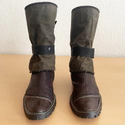 Bottes vintage femme avec gu&ecirc;tres