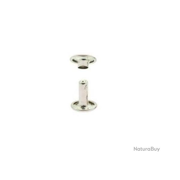 Rivet tubulaire double 8 x 8 acier nickel� 50 pi�ces