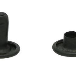 Rivet tubulaire double 8 /8 acier noir mat 100 pi&egrave;ces