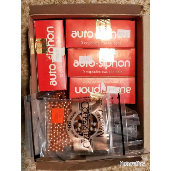 Pack BB's Crosman Copperhead et cartouches CO2 8g