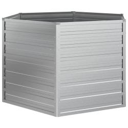 Jardini&egrave;re bac lit sur&eacute;lev&eacute; plantes fleurs terrasse jardin de jardin 129 x 77 cm acier galvanis&eacute; ar