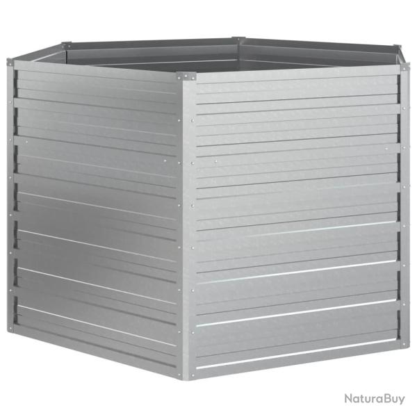 Jardini�re bac lit sur�lev� plantes fleurs terrasse jardin de jardin 129 x 77 cm acier galvanis� ar