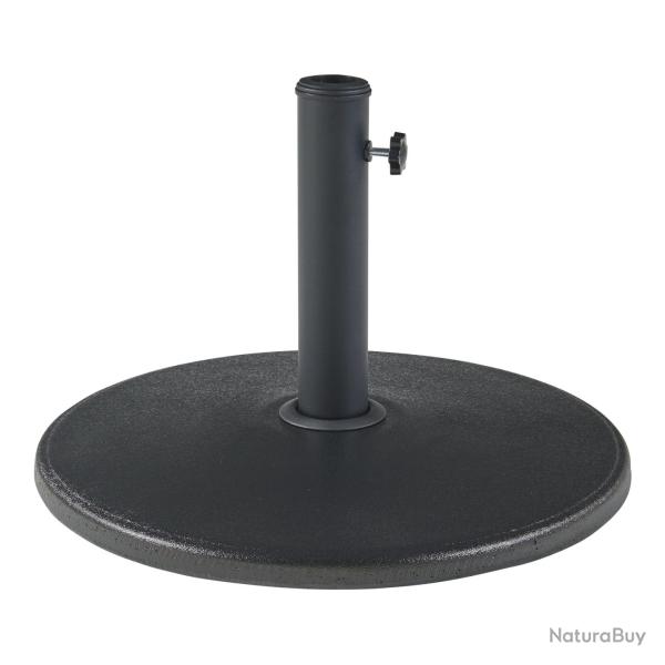 Pied de parasol jardin ext�rieur 50 x 6 cm b�ton noir 03_0010251
