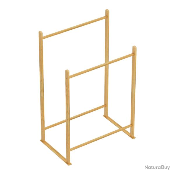 Portemanteau meuble d'entr�e design bois de pin 122 x 80 x 50 cm naturel 03_0010373