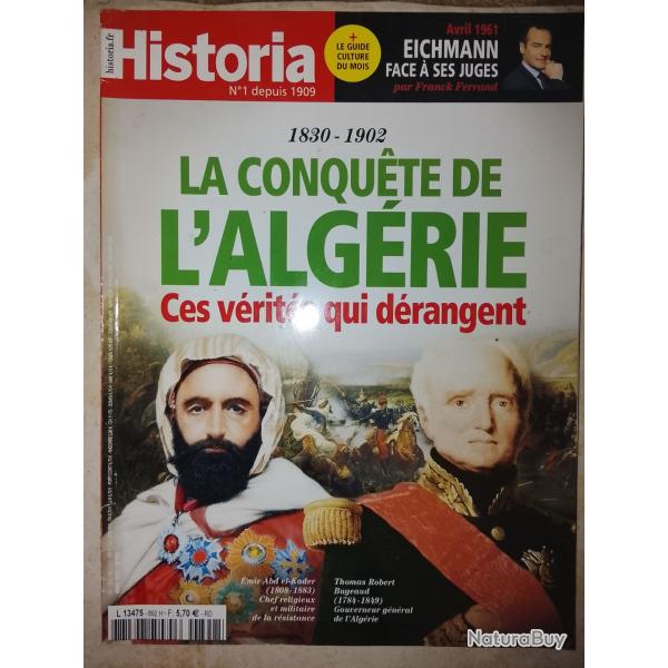 Revue historia 1830-1902 la conqu�te de l'Alg�rie