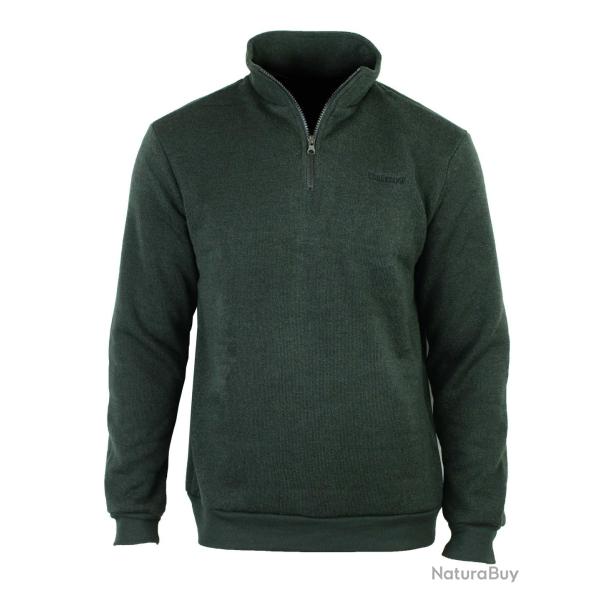 Sweat col montant zipp� en polaire CHARLY3 L
