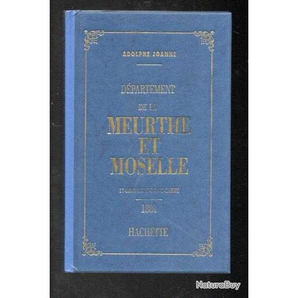 D�partement de la meurthe et moselle adolphe Joanne Hachette 1993 r�edition