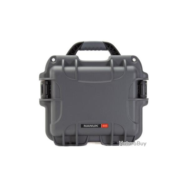 Caisse de transport pour arme de poing NANUK 905 AVEC MOUSSE (Couleur Graphite)