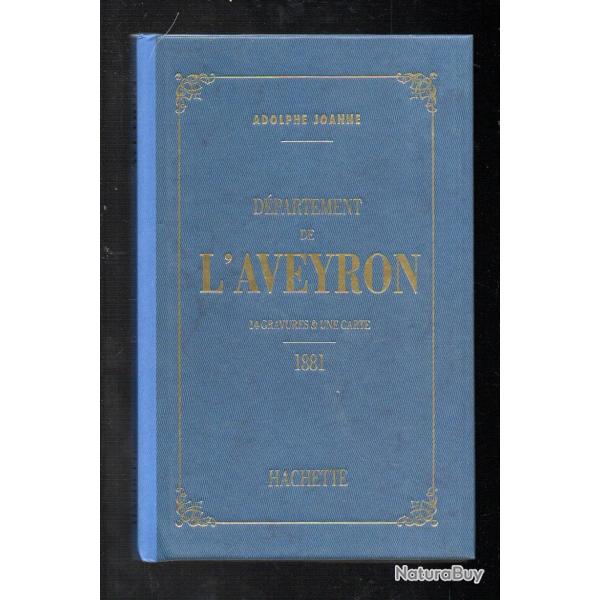 D�partement de l'aveyron adolphe Joanne Hachette 1993 r�edition