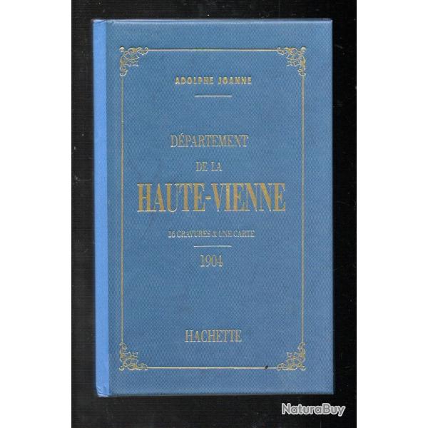 D�partement de la haute vienne adolphe Joanne Hachette 1993 r�edition