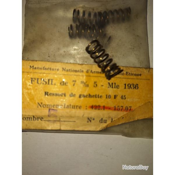 Mas 36. 36/51 ressort de g�chette NEUF vendu par poudrenoirepro