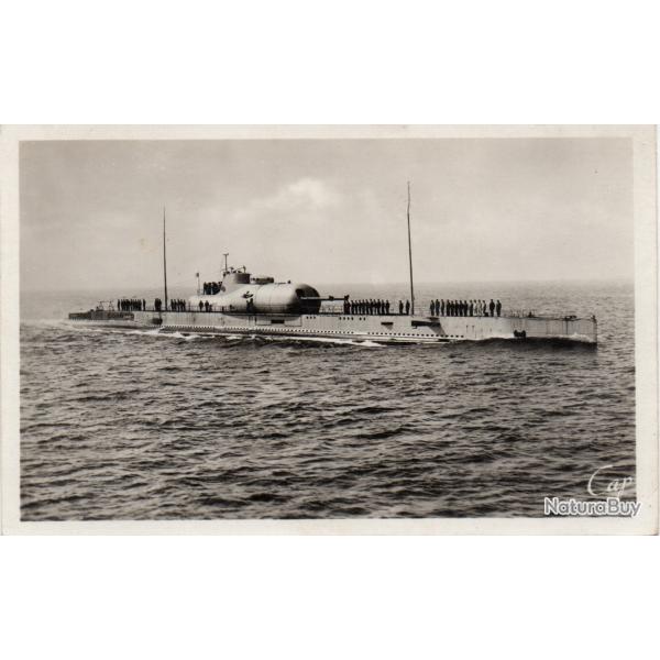 CPA - MARINE de GUERRE - Le SOUS - MARIN  " SURCOUF " - N�7055