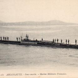 CPA - MARINE de GUERRE - Le SOUS - MARIN  " ARGONAUTE " - N&deg;7057
