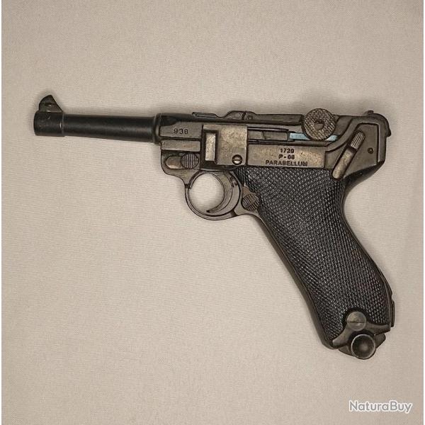 Pistolet Luger P08 Allemand WW2 quasi arme DENIX