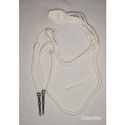 Fourragère cérémonie Gendarmerie Départemental blanche - Insignes ...