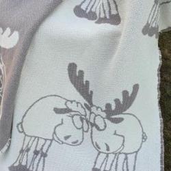 Plaid nordique &Eacute;lan en pur coton