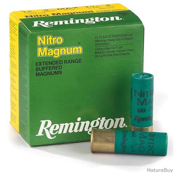Cartouches Remington Nitro Magnum longue distance Cal. 12 76 bte de 25
