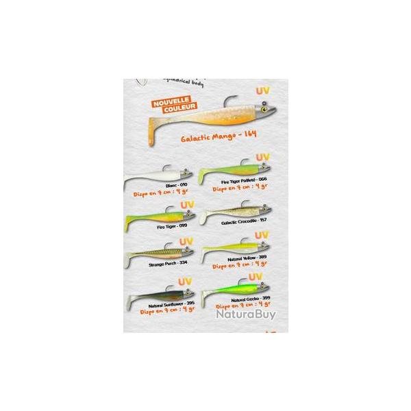 ZAND FAT SHAD MONTE 12CM 14GR PAR 1 GALACTIC MANGO