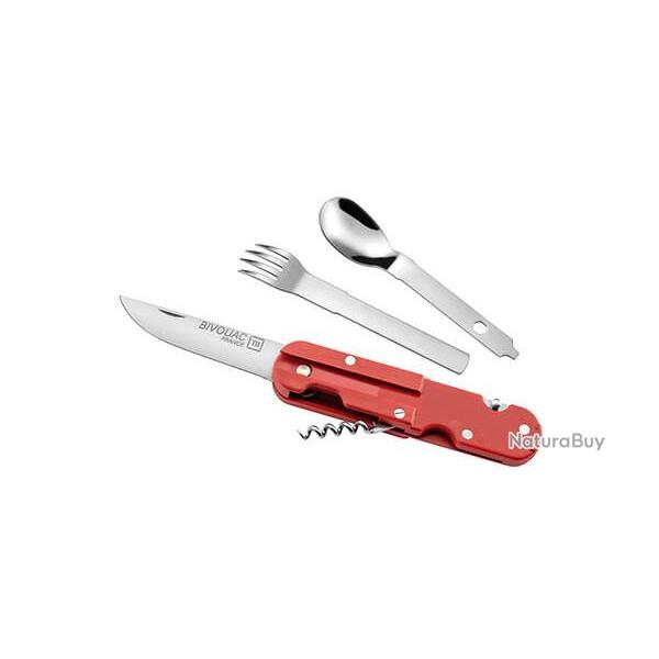 Couteau Multifonction TBOutdoor Bivouac Rouge