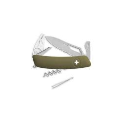 Couteau Suisse Swiza SH03 Tire-Tique Allmatt - olive