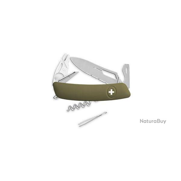 Couteau Suisse Swiza SH03 Tire-Tique Allmatt - olive