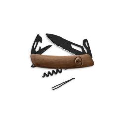 Couteau Suisse Swiza SH03 ALLBLACK - noyer