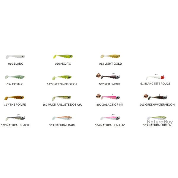 TOUPTI SHAD MONTE 4CM 4GR PAR 1 Spy - 169