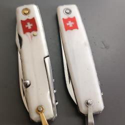 ANCIENS COUTEAUX multi-pi&egrave;ces x2, PRADEL, THIERS, XX&egrave;me.