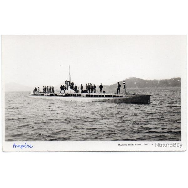 CPA - MARINE de GUERRE - Le SOUS - MARIN  " AMPERE " - N�7059