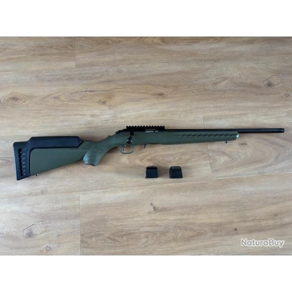 RUGER American RIMFIRE OD GREEN 22LR - 3 chargeurs