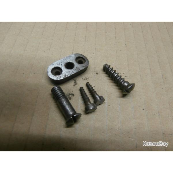visses et plaque de fixation pontet de carabine gras