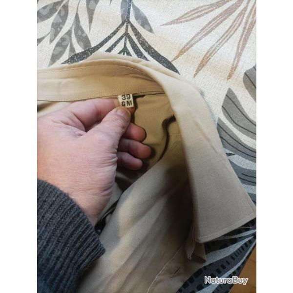 Chemise r�glementaire fran�aise, ann�es 80-90.