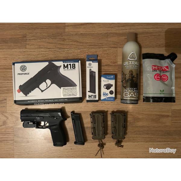 Sig sauer p320 m18 + accessoires