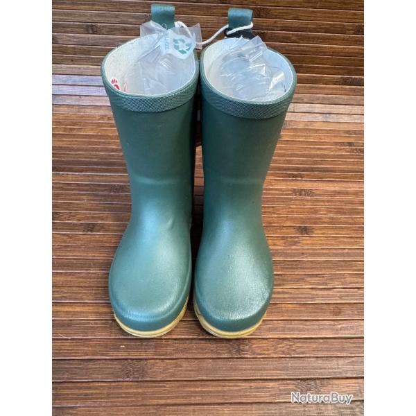 BOTTE ENFANT FRAN�AISE ROUCHETTE TAILLE 26/27 verte NEUF