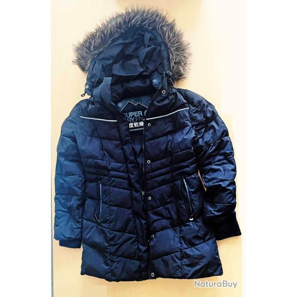 Veste d'hiver SUPERDRY  mi-longue � capuche