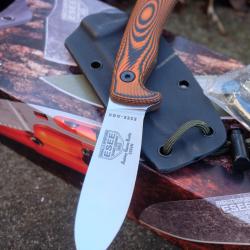 Couteau ESEE Ashley Game Lame Acier S35VN SW Manche Black/Orange G10 Etui Kydex Made USA 35VOR