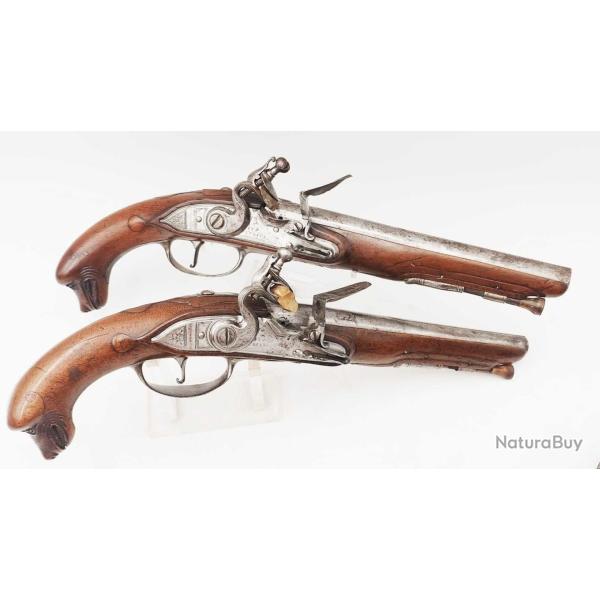 PISTOLETS � SILEX DE MARINE CAMPAGNE DE CORSE Gabriel-Honor� RIQUETI, Comte de Pierre-Buffi�re, dit 