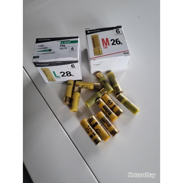 1 Lot de 45 cartouches cal 20  d�catlon bj et bg