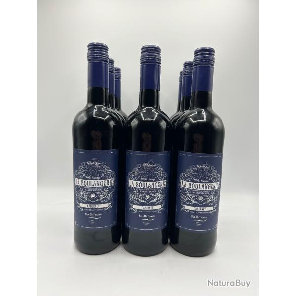 2021 La Boulangerie Cabernet Vin de France Rouge - 1� - Sans Prix R�serve - 9 Bouteilles